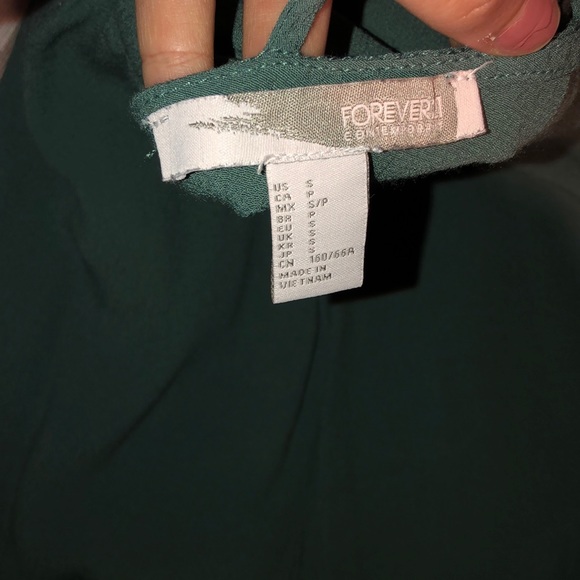 Army green forever 21 romper - Picture 3 of 3